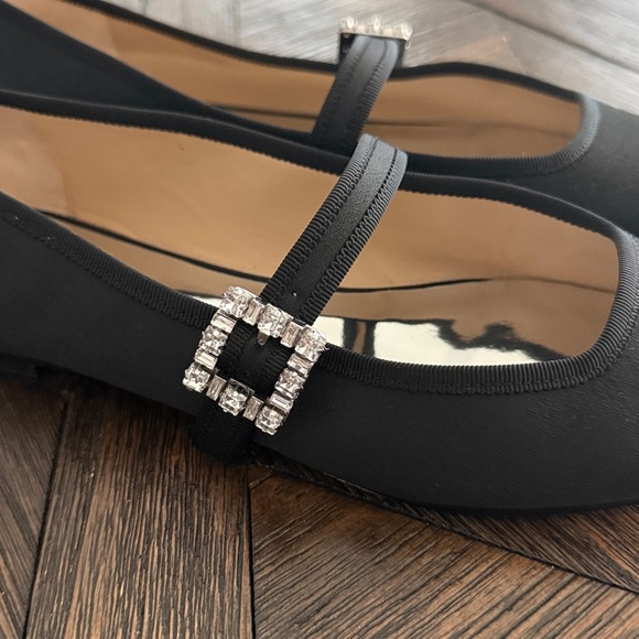 Badgley Mischka Women’s Brystol Embellished Buckle Mary Jane Flats Size 8.5 - Picture 3 of 8